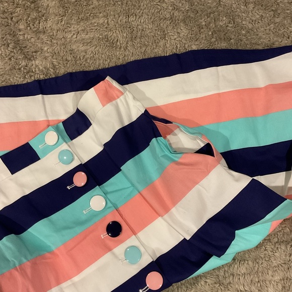 ModCloth X Collectif camilla candy pastel whimsey striped skirt - Picture 9 of 9